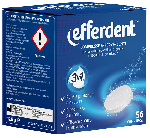 EFFERDENT 56 COMPRESSE EFFERVESCENTI - Farmapre