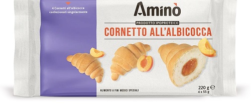 AMINO' CORNETTO ALBICOCCA 4 PEZZI DA 55 G - Farmapre