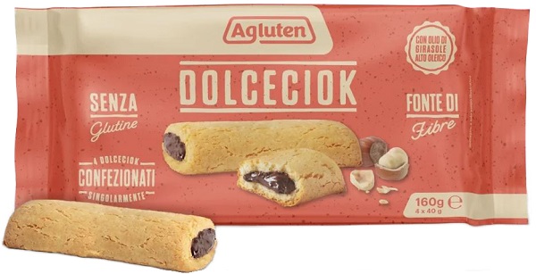 AGLUTEN DOLCECIOK 4 PEZZI DA 40 G - Farmapre