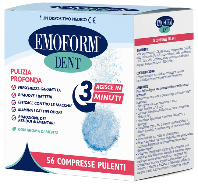 COMPRESSE PULENTI EMOFORM DENT 56 PEZZI - Farmapre