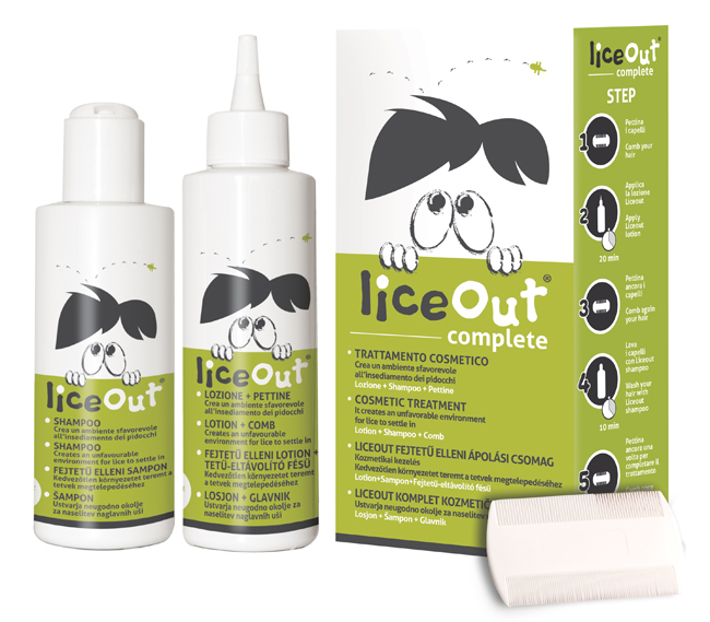LICEOUT KIT COMPLETO 1 SHAMPOO 125 ML + 1 LOZIONE 125 ML + 1 PETTINE - Farmapre