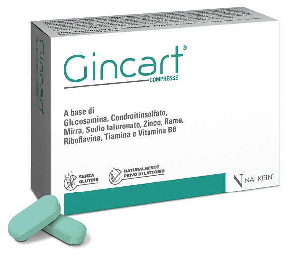 GINCART 30 COMPRESSE RIVESTITE DA 1,25 G SENZA GLUTINE NATURALMENTE PRIVO DI LATTOSIO - Farmapre