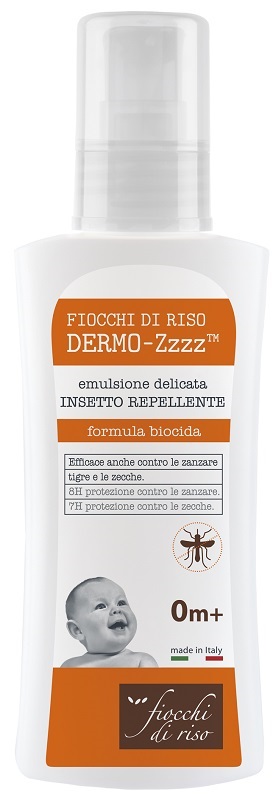 FIOCCHI DI RISO DERMO ZZZZ EMULSIONE DELICATA REPELLENTE 0 MESI + 100 ML - Farmapre