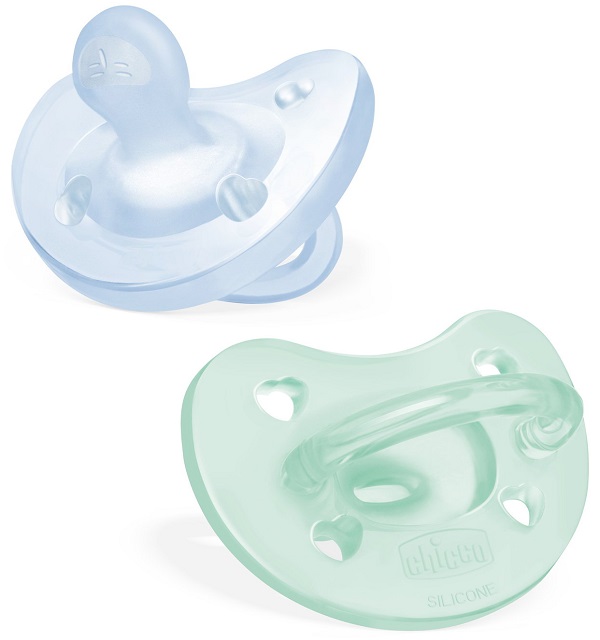 CHICCO GOMMOTTO SILICONE AZZURRO 2-6 MESI 2 PEZZI - Farmapre