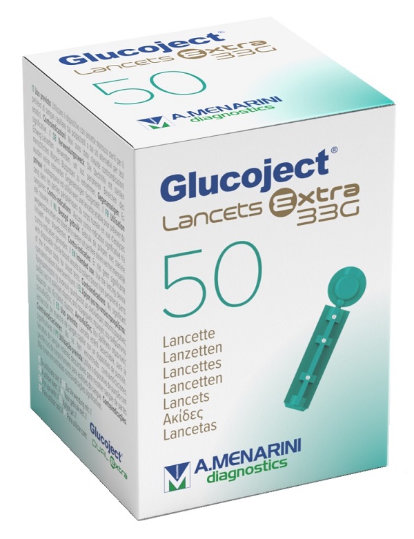 LANCETTA PUNGIDITO GLUCOJECT EXTRA GAUGE 33 50 PEZZI - Farmapre