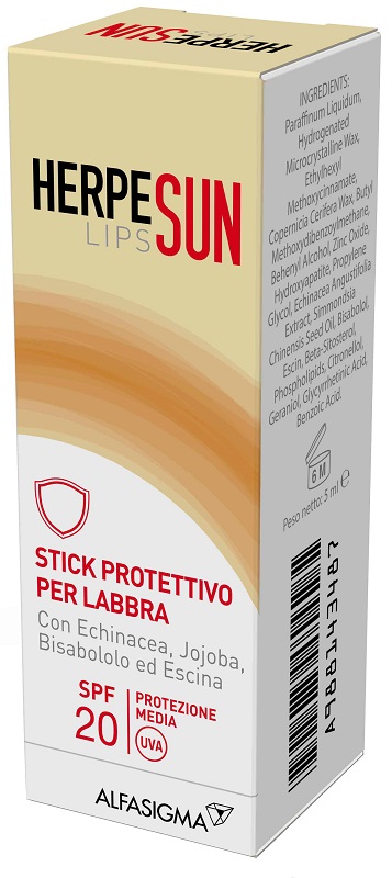 HERPESUN LIP STICK LABBRA SPF 20 5 ML - Farmapre