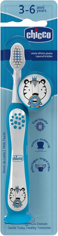 CHICCO SPAZZOLINO 3-6 YEARS AZZURRO - Farmapre