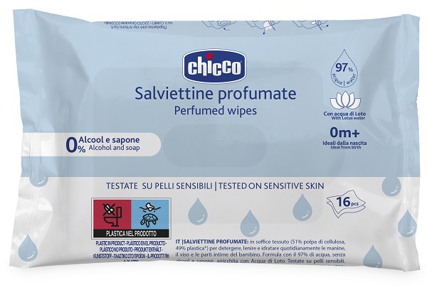 CHICCO SALVIETTE POCKET 16 PEZZI - Farmapre
