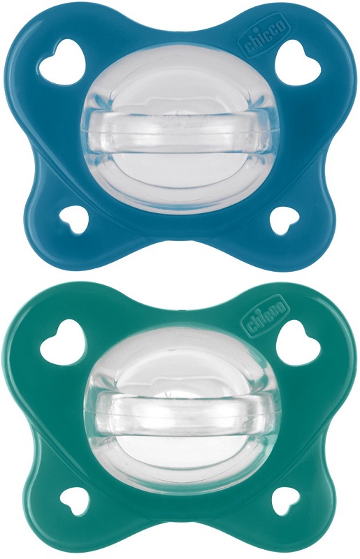CHICCO DUAL SOFT SUCCHIETTO AZZURRO 16-36 MESI 2 PEZZI - Farmapre
