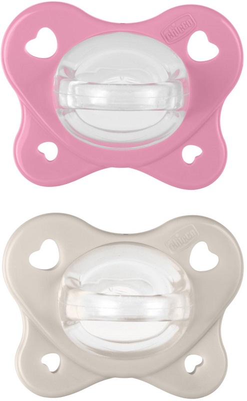 CHICCO DUAL SOFT SUCCHIETTO ROSA 6-16 MESI 2 PEZZI - Farmapre