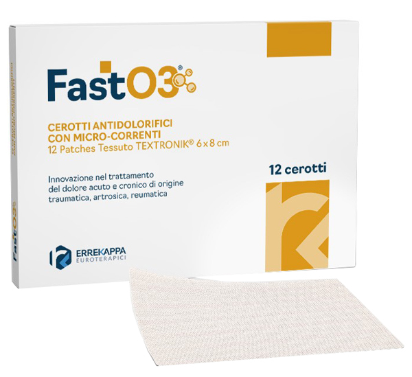 CEROTTI ANTIDOLORIFICI FASTO3 6X8CM 12 PEZZI - Farmapre