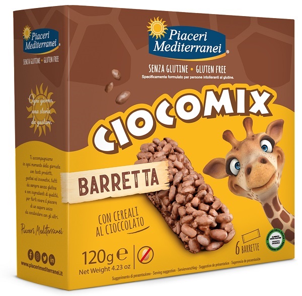 PIACERI MEDITERRANEI CIOCOMIX BARRETTA 6 PEZZI DA 20 G - Farmapre
