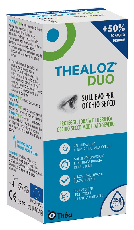 SOLUZIONE OFTALMICA THEALOZ DUO 15 ML - Farmapre
