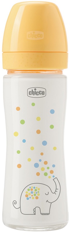 CHICCO BIBERON PERFECT GLASS UNISEX SILICONE DA 240 ML - Farmapre