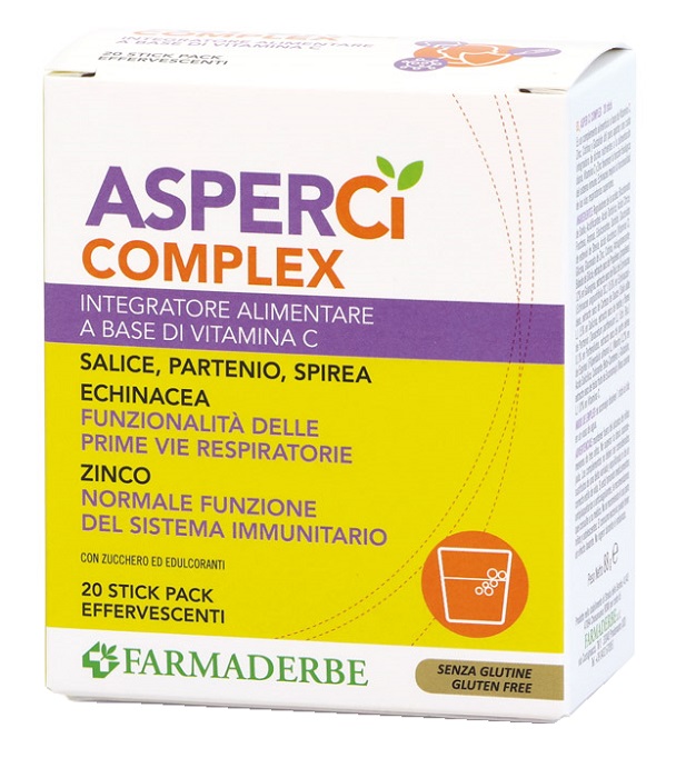 ASPER CI COMPLEX 20 STICK PACK EFFERVESCENTI 4,4 G - Farmapre