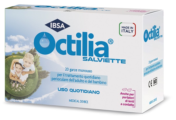 OCTILIA SALVIETTE PERIOCULARI 20 GARZE IN VISCOSA NON STERILI - Farmapre