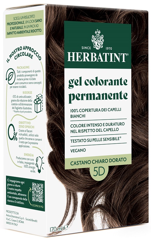 HERBATINT 5D CASTANO CHIARO DORATO 170 ML - Farmapre