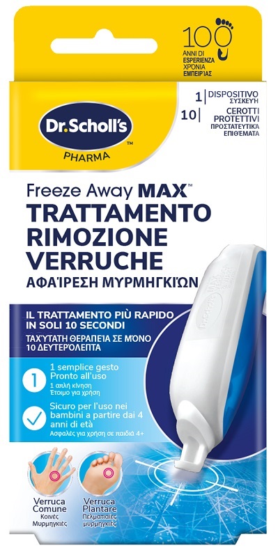 TRATTAMENTO RIMOZIONE VERRUCHE SCHOLL FREEZE AWAY MAX - Farmapre