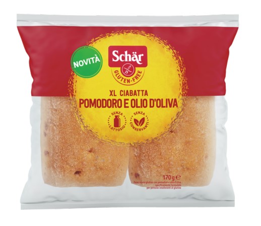 SCHAR XL CIABATTA POMODORI E OLIO D'OLIVA 2 PEZZI X 85 G - Farmapre