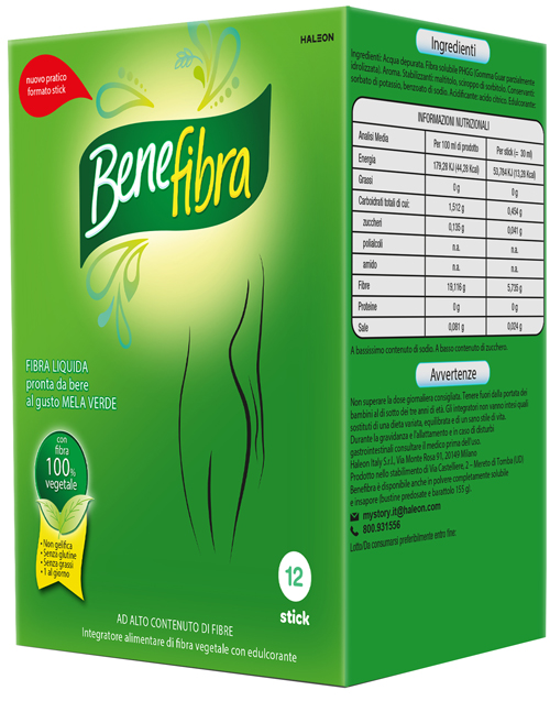 BENEFIBRA LIQUIDA 12 STICK DA 30 ML - Farmapre