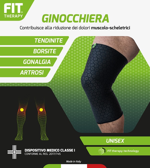 GINOCCHIERA FIT THERAPY NERO L - Farmapre