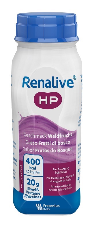RENALIVE HP GUSTO FRUTTI DI BOSCO 4 FLACONI DA 200 ML SENZA GLUTINE - Farmapre