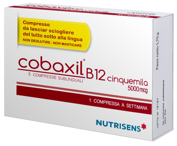 COBAXIL B12 CINQUEMILA 5 COMPRESSE SUBLINGUALI DA 0,4 G SENZA GLUTINE - Farmapre