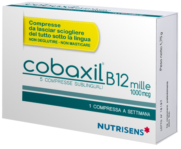 COBAXIL B12 MILLE 5 COMPRESSE SUBLINGUALI DA 0,35 G SENZA GLUTINE - Farmapre