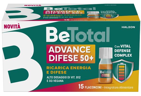 BETOTAL ADVANCE DIFESE 50+ 15 FLACONCINI DA 7 ML AROMA NATURALE ARANCIA CON EDULCORANTI SENZA ZUCCHERI SENZA GLUTINE NATURALMENTE PRIVO DI LATTOSIO - Farmapre