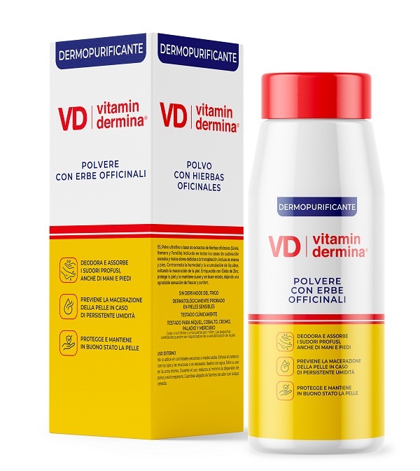 VITAMINDERMINA POLVERE ERBE OFFICINALI DERMOPURIFICANTE 100 G - Farmapre