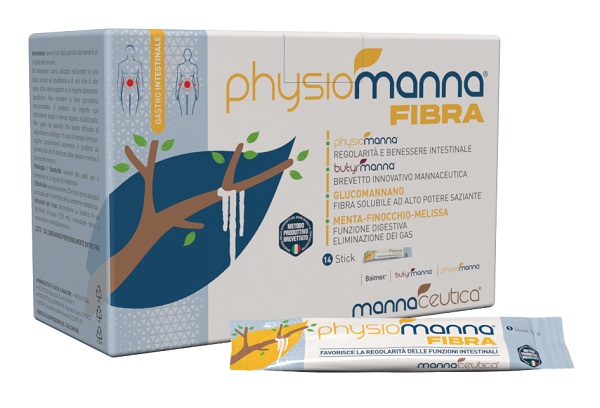 PHYSIOMANNA FIBRA 14 STICK PACK CON EDULCORANTE - Farmapre