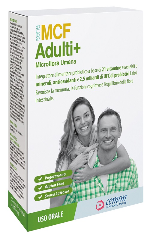 MCF ADULTI+ 30 CAPSULE VEGETALI 685 MG SENZA GLUTINE SENZA LATTOSIO - Farmapre